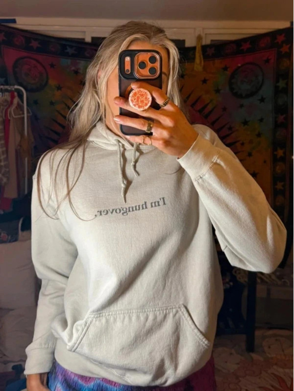 Unisex I'm Hungover Cream Hoodie